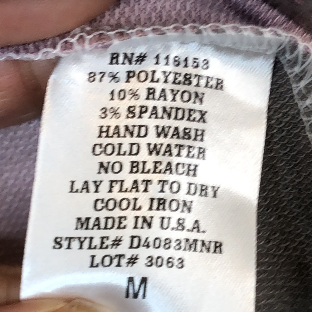 NWT Thyme + Honey Womens Swing Purple & Gray Tie Dye Top SIZE MEDIUM - Picture 3 of 7